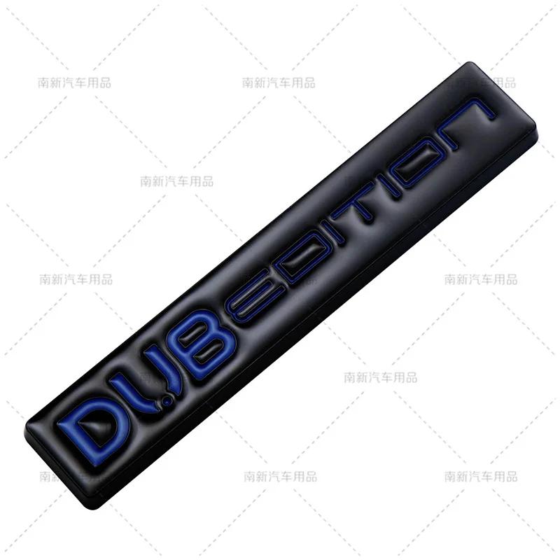 1Pc 3D Metal Car DUB EDITION Logo Rear Trunk Front Grille Decals Emblem Badge Sticker For Passat Polo Golf GTI Touran Tiguan