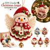 Angel Shape Christmas Crochet Ornament Handmade Holiday Crochet Crafts  Home Decoration