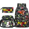 Dragon ball dragon ball three-piece set animation periphery new pencil case set leisure student backpack