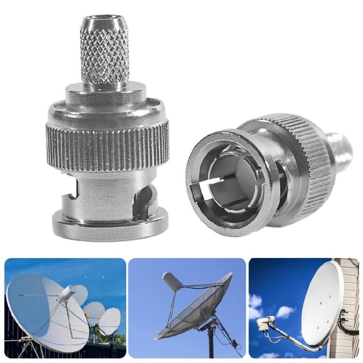 Copper BNC Male to RG59 Connector for Efficient Signal Transfer in Computer Copper BNC Adapter