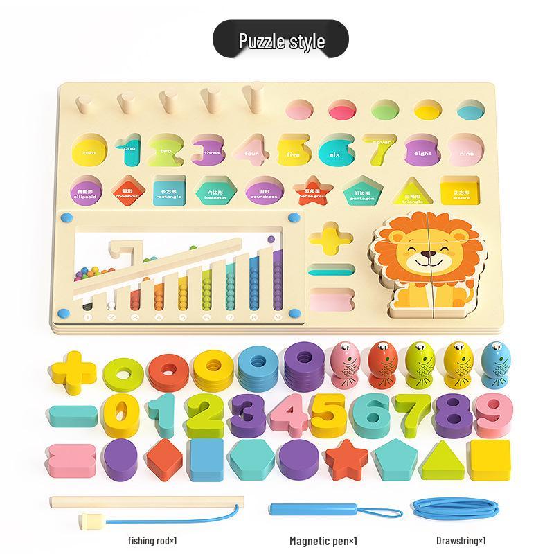 

Монтессори Деревянная Доска-пазл для Малышей в возрасте 1-3 лет: Развивающий конструктор