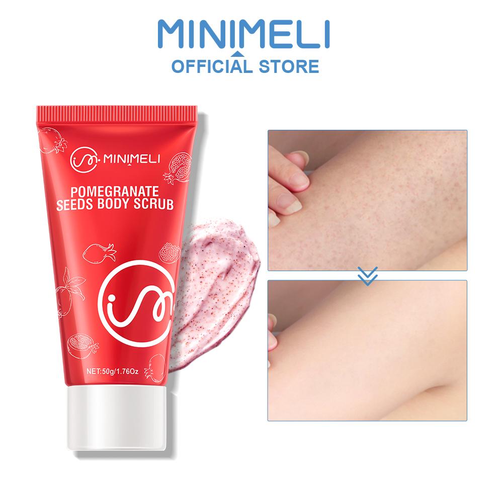 

MINIMELI Нежный успокаивающий скраб для тела, отшелушивающий крем, осветляющий отшелушивающий и увлажняющий скраб для мытья кожи, 50 г