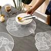 Placemat Heat Insulation PVC Tableware Pad Rabbit Style Dining Plate Mat Hollow