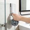 Shower Room Glass Over Door Hanging Hooks Stainless Steel Bathrobe Towel Hanger Detachable Door Rear Holder Rack