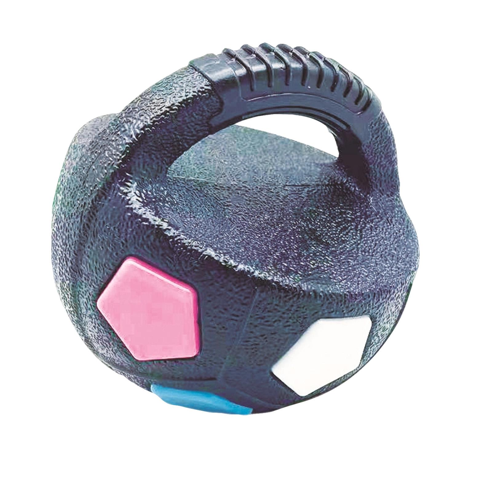 

Резиновый мячик-игрушка для собак с ручкой, Интерактивная игрушка для агрессивных грызунов, Игрушка для прорезывания зубов для маленьких/средних/больших собак, Цветная пищащая игрушка для питомцев One Size