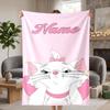 Marie Custom Flannel Blankets Soft Warm Cozy Throws for Home Decor Holiday Gifts