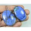 43-44 MM Natural Labradorite Multi Oval Cabochon Loose Gemstone 2 Pcs Lot D-234