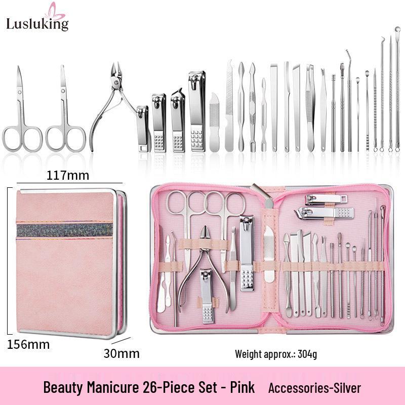 Carbon Steel Nail Clipper & Manicure Set: Household Beauty Tools