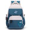 Men Contrast Backpack Large Capacity Student Schoolbag Women Travel Backpack