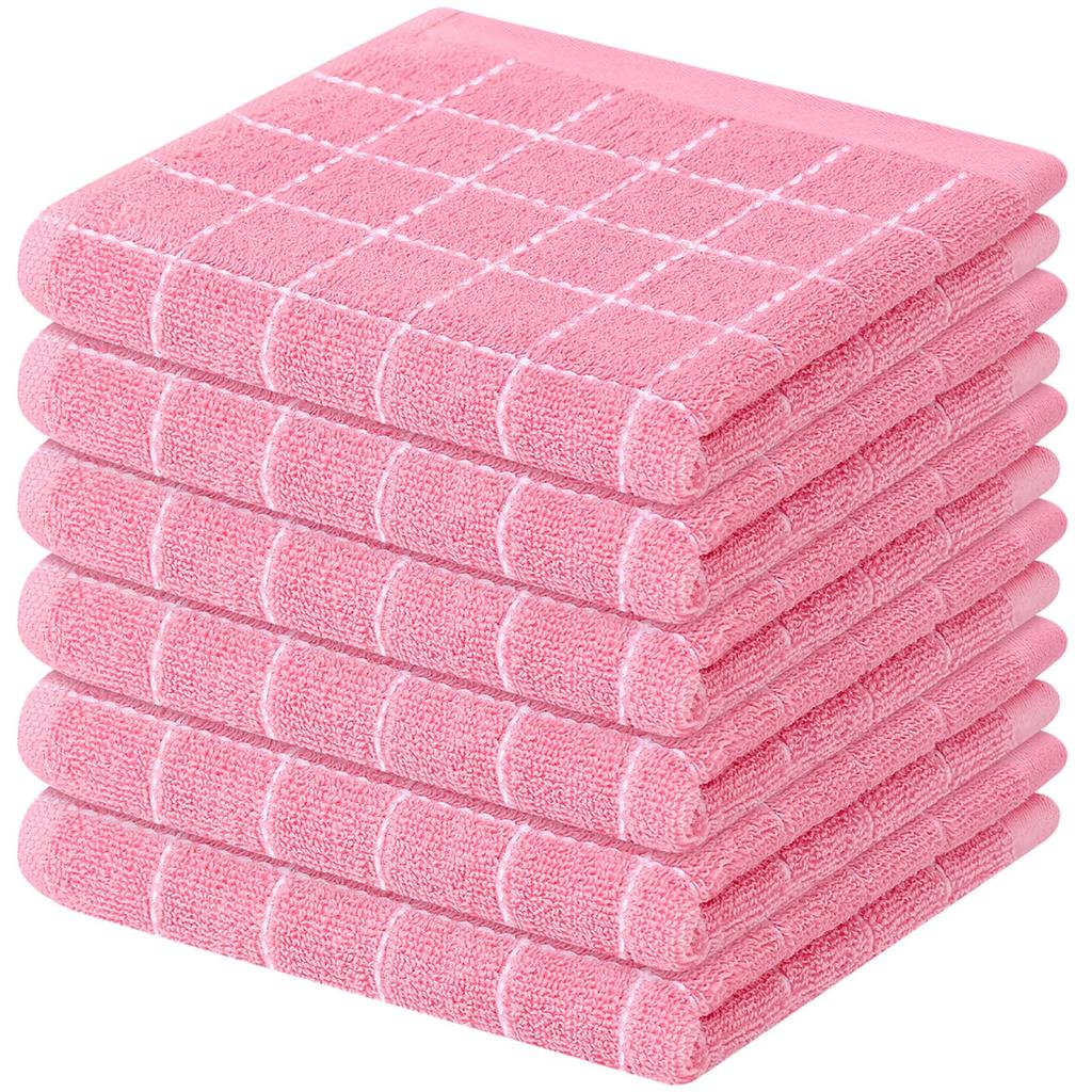 Homaxy 2/4Pcs Cotton Dish Towels Dishcloth Ultra Soft And Absorbent Kitchen Towels Household Cleaning Tools Kitchen Wash Cloth