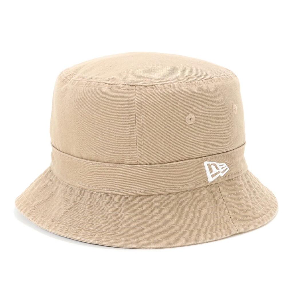 [New Era] Bucket Hat, Washed Cotton, Khaki, SM, BUCKET-02 WC KHA SR 25J