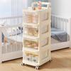 3-Tier Mobile Storage Trolley with Drawers