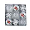 9PCS/Box Colorful Christmas Tree Pendant 8cm Electroplated Ball Christmas Ball  Party