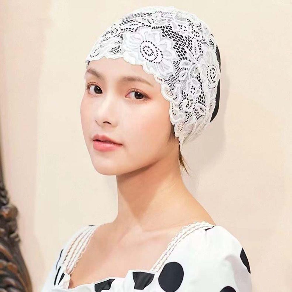 Long Hair Lace Swimming Cap Waterproof Bathing Cap Fashion Women Swim Cap Swim Pool