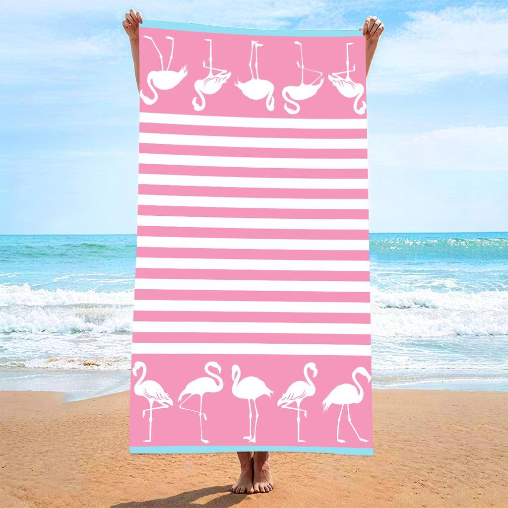 70x140 Microfiber Custom Printed Beach Towel - Absorbent & In Stock