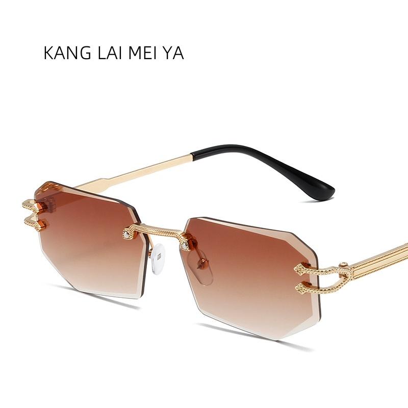 

2025 Персонализированные очки Devil Metal Leg, модные ультрасовременные солнцезащитные очки без оправы