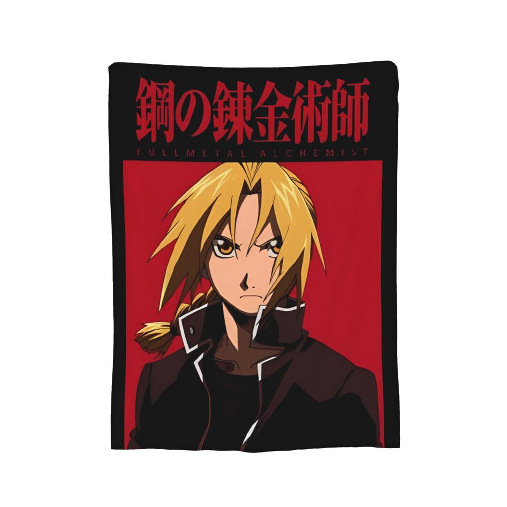 Fullmetal Alchemist Blanket Cover Flannel Anime Manga Warm Throw Blankets for Bedding Couch Bed Rug