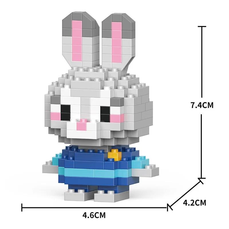 Cartoon Building Blocks, Animal Dolls, Educational Assembling Toys, Ornaments, Small Particles, Children's Birthday Gifts