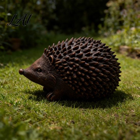 Realistic Hedgehog Home Decor Resin Statue Storage Ornament Waterproof Box for Garden Garden Animal Figurine Indoor Outdoor Landscape Decoration