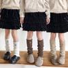 Harajuku Children's Leg Warmers JK Embroidery Bow Socks Kawaii Knitted Leg Cover  Children's