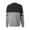 PUMA Colorblock Logo Print Crew Neck Sweatshirt Men Tops 673498-04