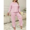 Autumn and Winter Hot-selling Loungewear Suit Polka Dot Printing Full Bottom Loose Can Be Worn Outside Pajamas