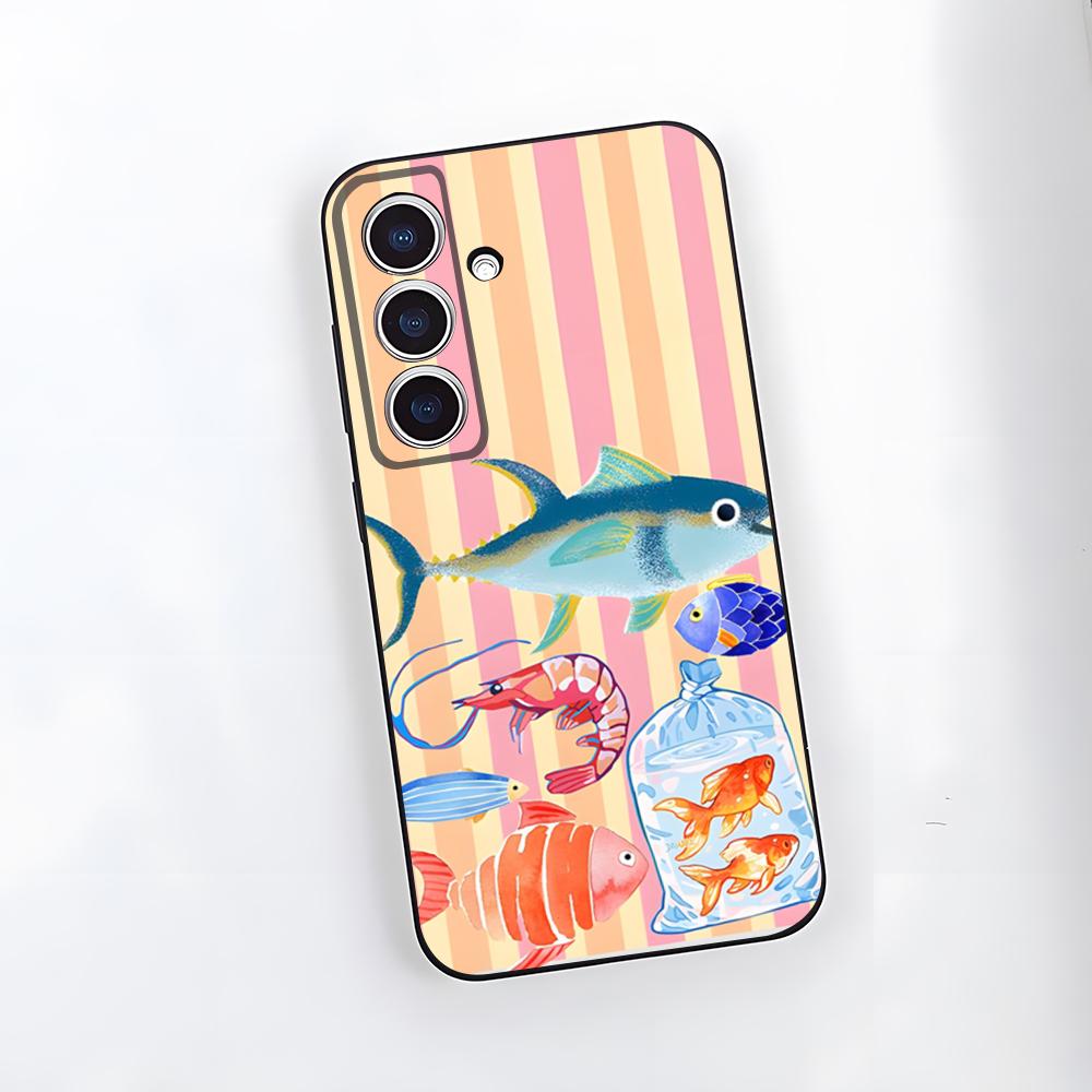 

Sardines Phone Case For Samsung S26 S25 Plus S20 S20 Plus S22 Ultra S23 FE S21 Plus S21 Ultra Soft Cover Samsung S23 Ultra