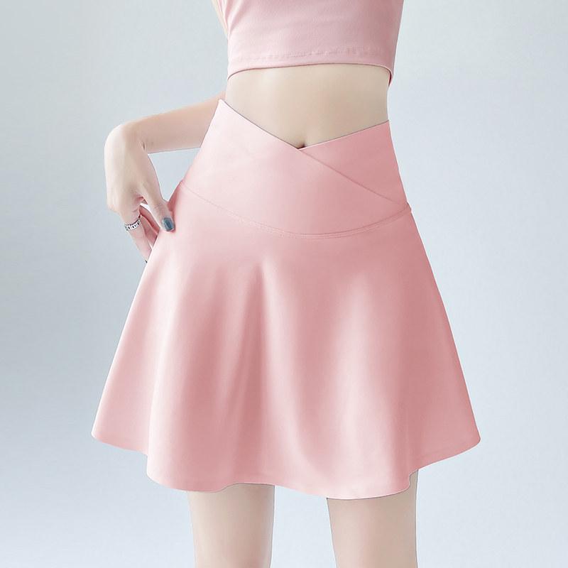 Women's Blue Yoga Tennis Skirt with Anti-Exposure Quick-Dry Shorts for Dance, Fitness, and Running 2026.