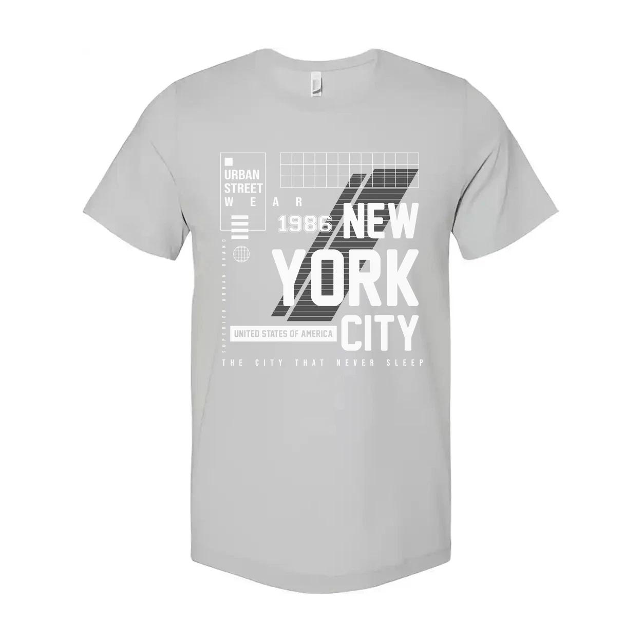

Unisex New York City Graphic T Shirt With Urban Streetwear Style Artwork For Eve S