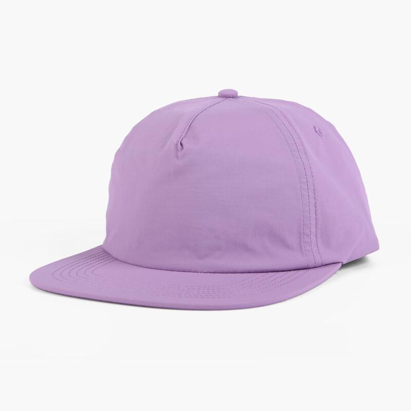 Nylon 5-Panel Flat Brim Sports Cap
