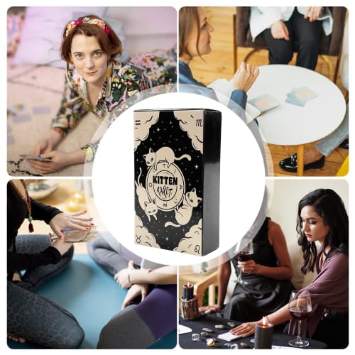 Tarot Deck, Kitten Tarot Deck, Tarot Fortune Telling, Board Game Cards, Divination Tools Kit, Standard Tarot Cards, English Tarot Decks, Complete Taro