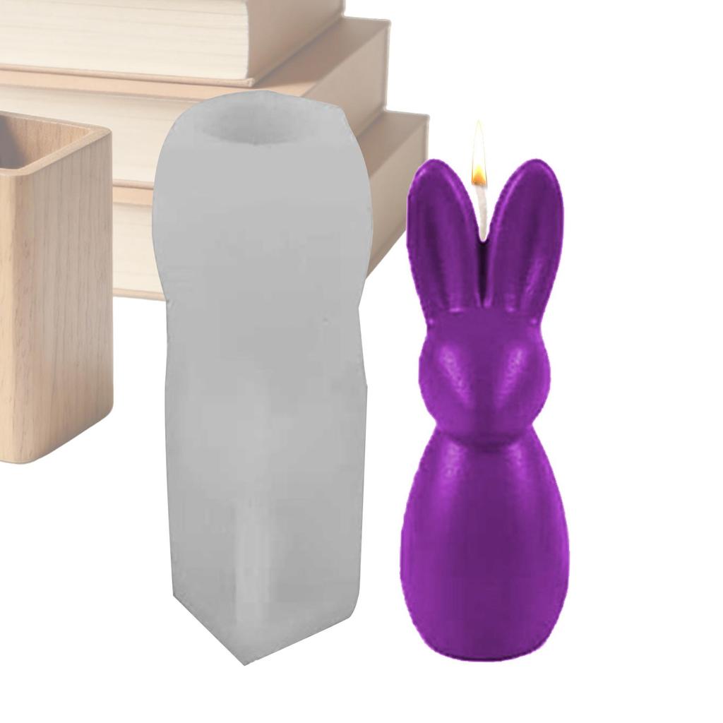 DIY Easter Silicone Mold Easter Rabbit Aromatherapy Candle Silicone Mold Easy Release Casting Mould Gypsum Pendant Mold