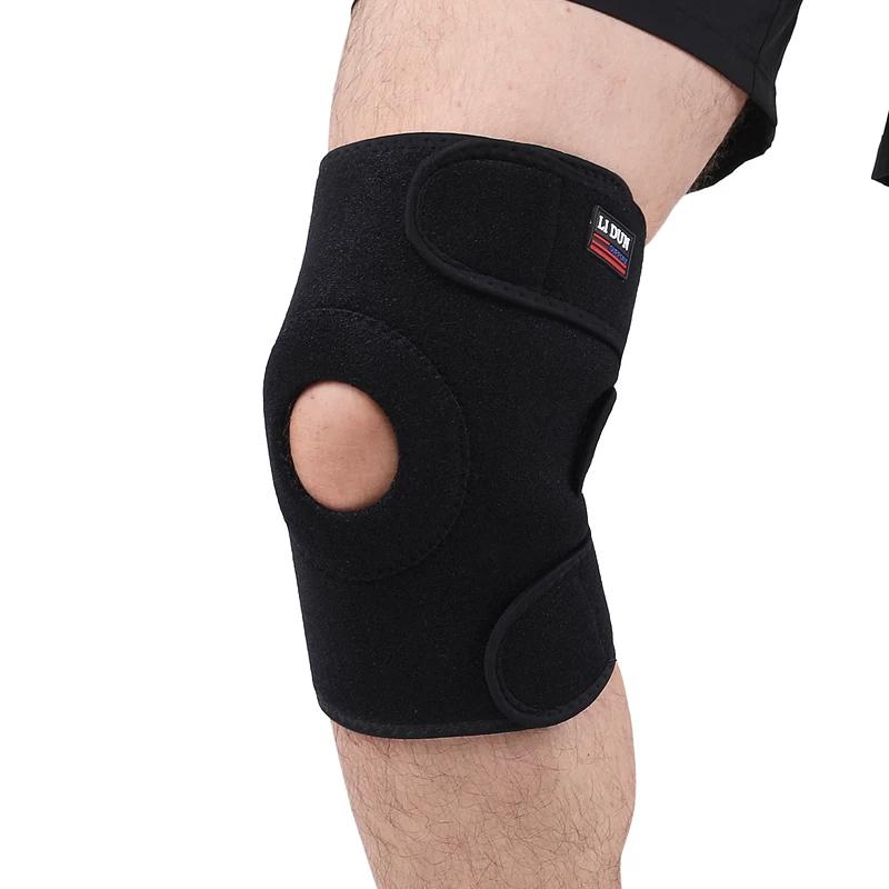 Professional Sports Kneecaps Summer Hole Strap Breathable Knee Pad Basketball Volleyball Hiking Running Cycling Men and Women Protective Gear