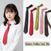Clothing Decoration Korean Leopard Print Necktie Long Wave Point JK Uniform Necktie College Style Retro Polka Dot Tie Daily