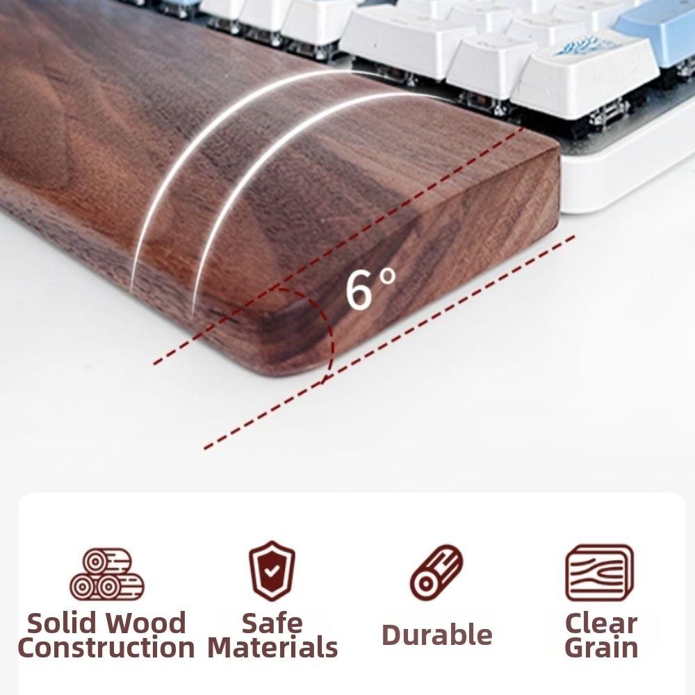 Wooden Rest Palm Pad for 60/87/104 Keys Mechanical Keyboard Pad New Keyboard Wrist Rest