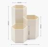 Stylish Hexagonal Pen Desk Cosmetic Storage Stationery Storage Small Item Increases Desk Pen Large Capacity Holder, Organizer, Box, Storage,