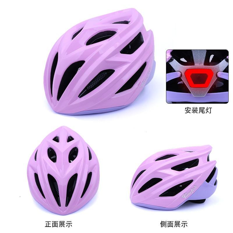 Adult Kids Cycling Helmet Road Mountain Bikes Adjustable Half With Tail Light Mount PCEPS Safety Gear