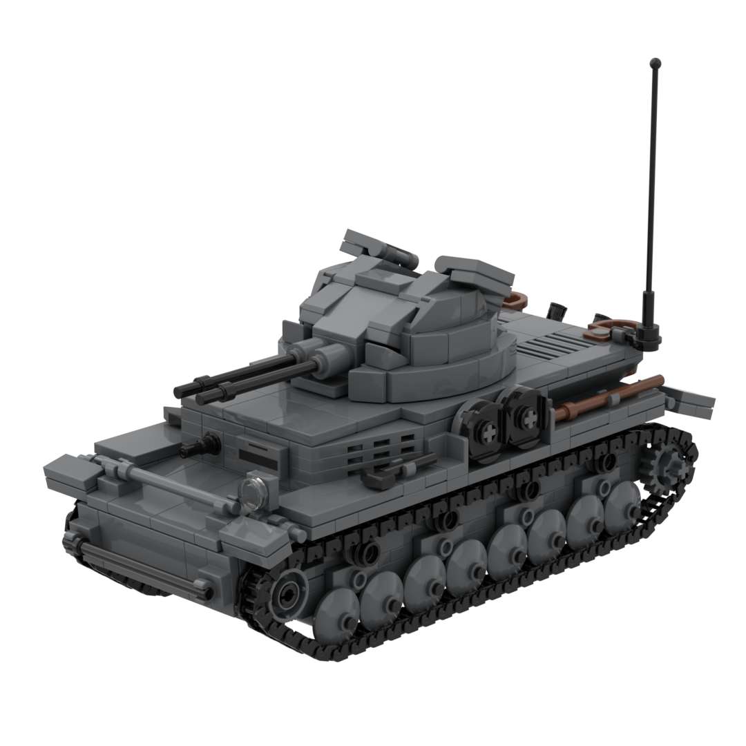 Игрушка времен Второй мировой войны Немецкий зенитный танк IV Wirbelvind Kugelblitz MK103 Zwilli PZ IVng Набор строительных блоков Армия WWII Кирпичи Зенитный