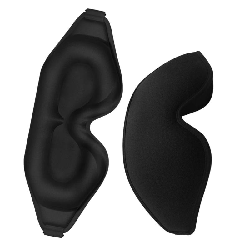 Premium Memory Foam Eye Masks With Full Coverage 3D Design Blocks 99% Light Ideal For Long Flight And Sensitive Sleepers