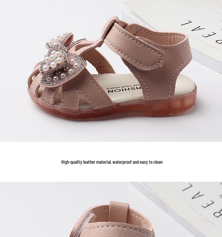 Infant Girls' Non-Slip Soft Sole Sandals for Ages 0-2 - Summer Fashion Princess Shoes