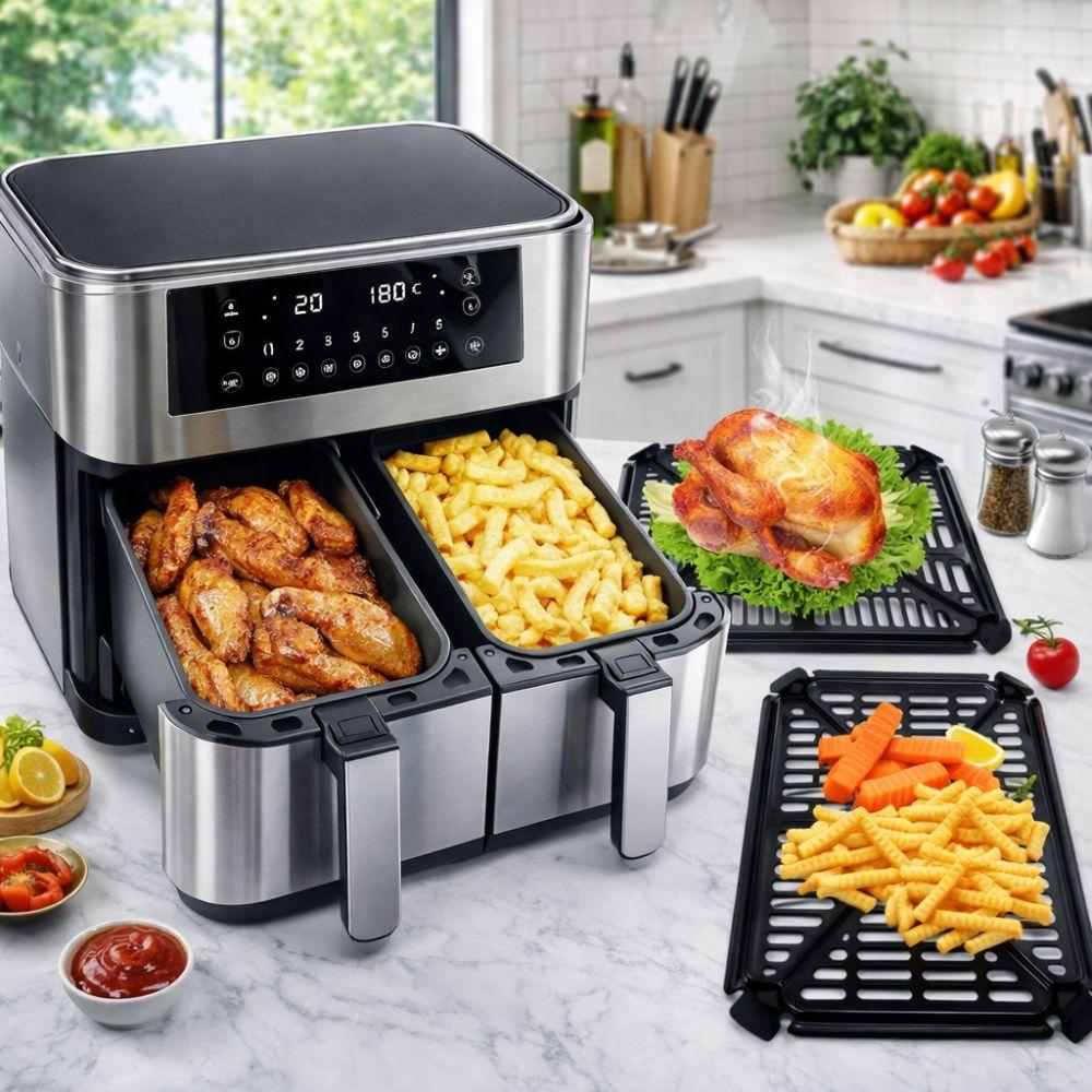 Oil Separator Air Fryer Grill Plate Square Air Fryer Tray Air Fryer Replacement Part  Easy Clean