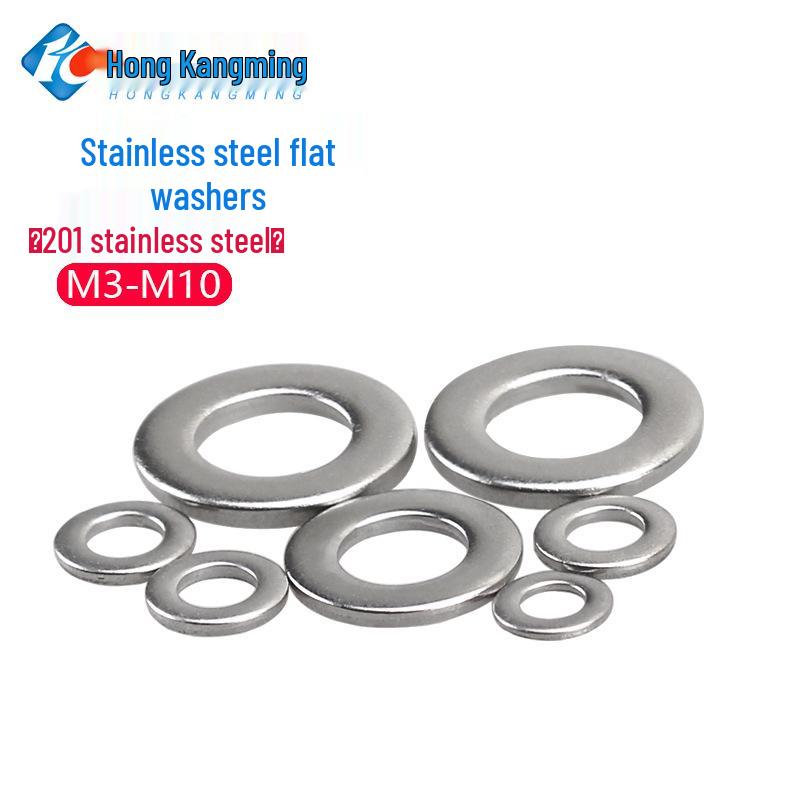 Stainless Steel Flat Washer - Metal Reinforcement Spacer Locking Screw M3-M10