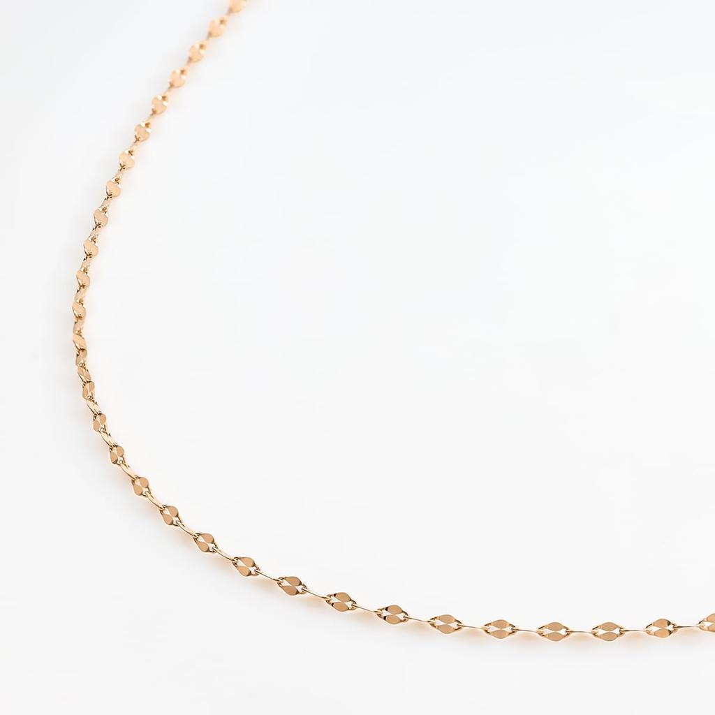 Official 10K Pink Gold Chain Birthday Gift for Includes Jewelry 112536122102 4.C Necklace, Women, Case,