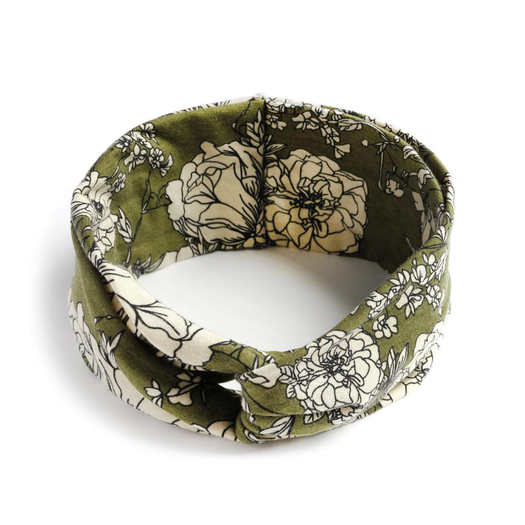 Bohemian Cross Knotted Headband Gypsy Yoga Sports Headband Wide Female Stretch Headband