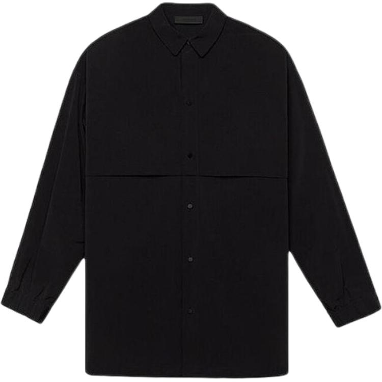 Fear of God Essentials Military Nylon Overshirt Black Men Outerwear 186BT244320F