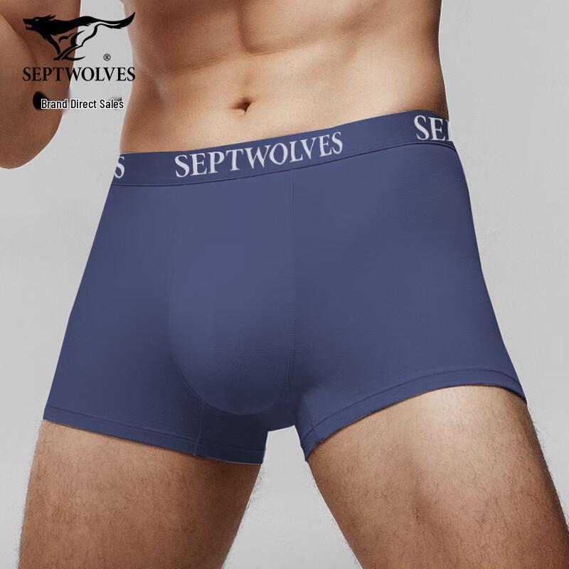 Seven Wolves Men's Pure Cotton Boxer Briefs (4-Pack)