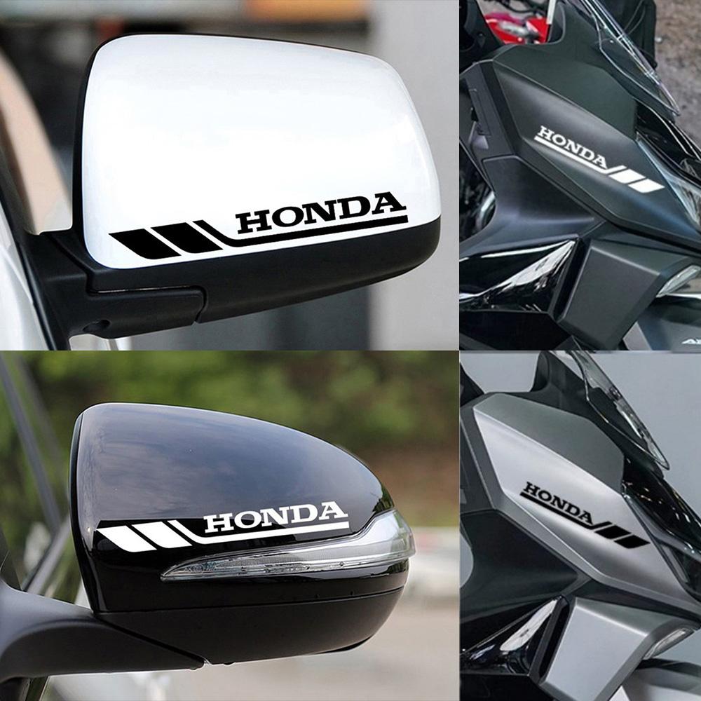Reflective & Laser Hollow Letter Carved Stickers for Honda Motorcycle Fuel Shock Absorber Helmet and Car Rearview Mirror Decals