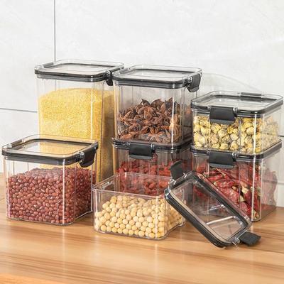 Food-Grade Transparent Sealed Jars for Grain and Tea Storage