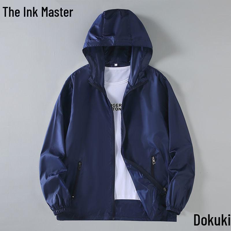 Men's Windproof UV Protection Hooded Jacket - Cool, Breathable, Summer Style