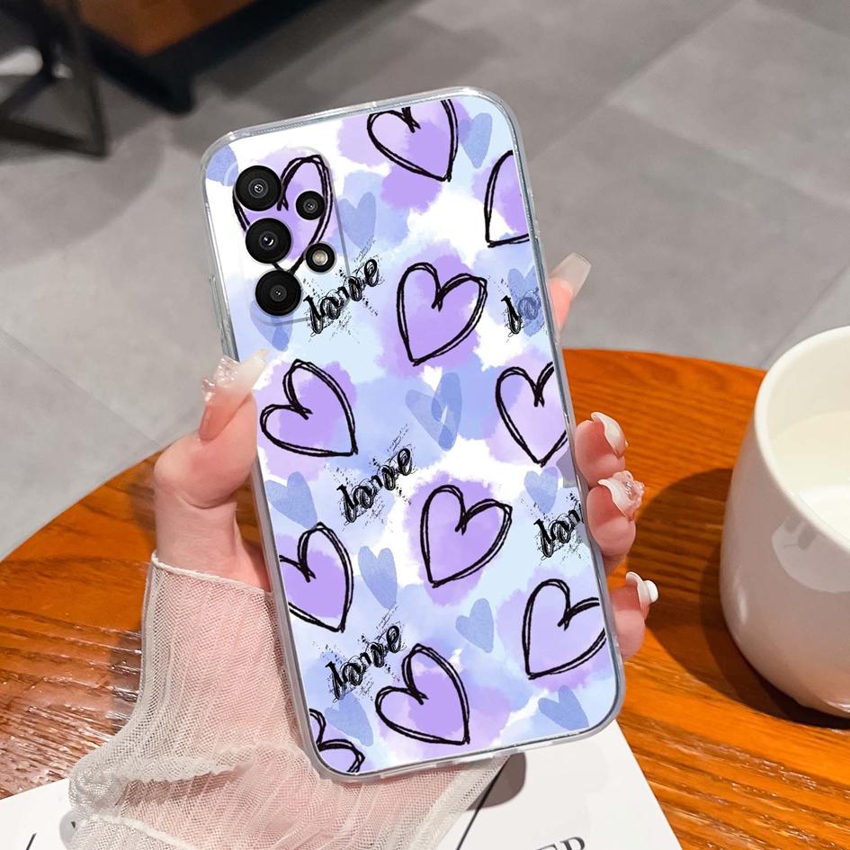 Чохол для Samsung A23 A24 A30 A31 A32 A33 A34 A40 A41 A50 A51 A52 A3 A5 Cover Lovely Rabbit Cartoon Pattern Silicone Soft Camera Protection For Samsung